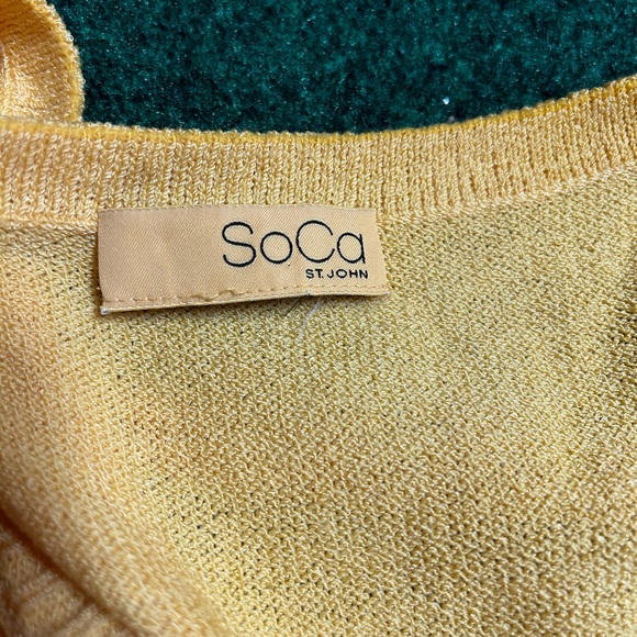 Soca St John Mustard Knit Tank Large NWOT - Picture 10 of 11